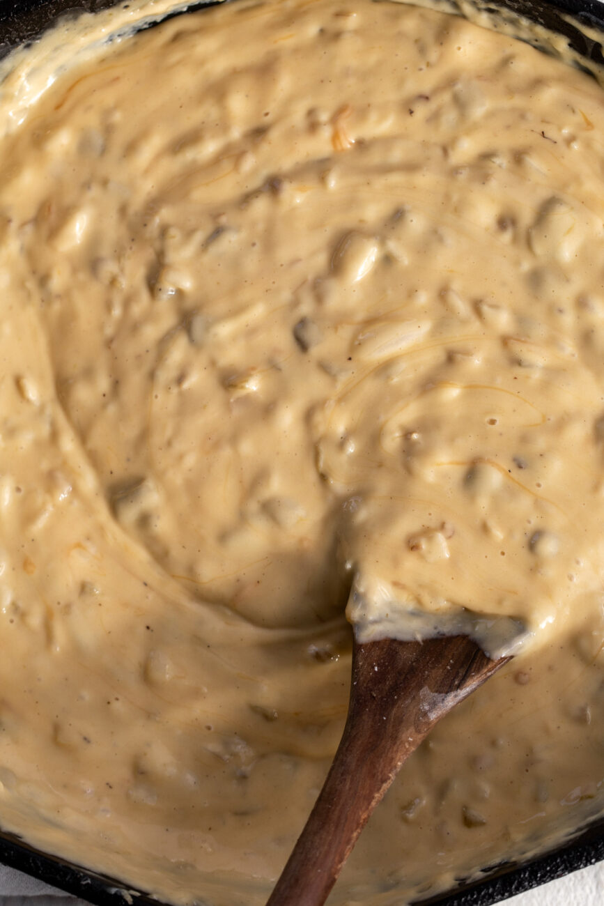 green chili cheese sauce for mac and cheese.