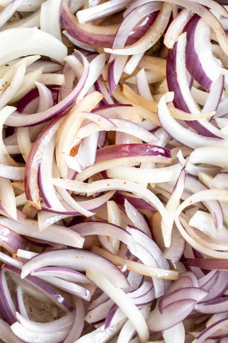 sweated onions in pot.
