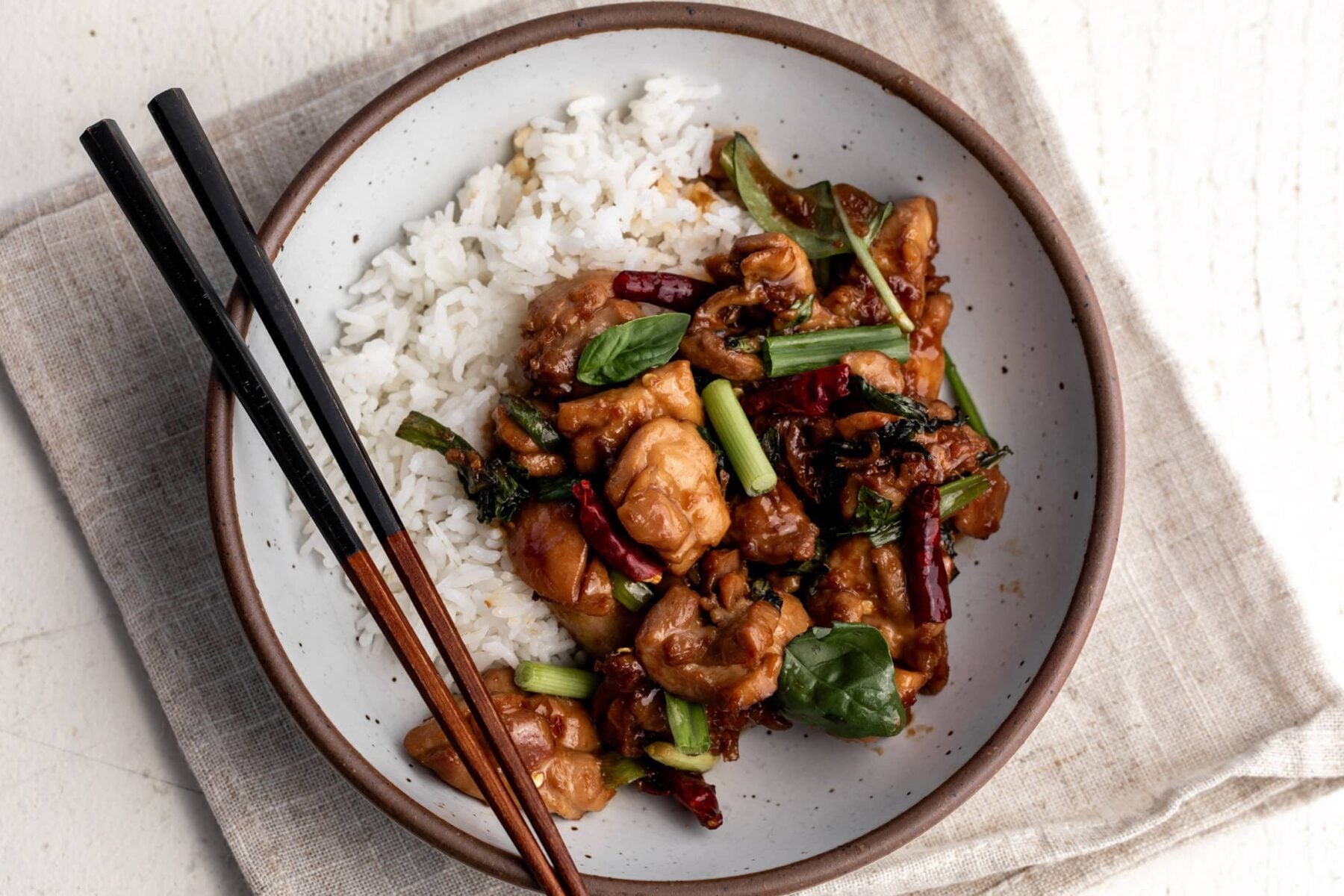 taiwanese three cup chicken.