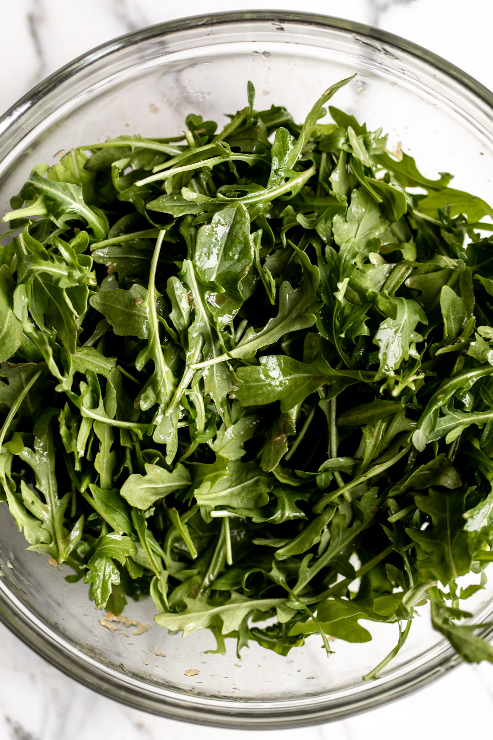 arugula salad with ginger soy dressing