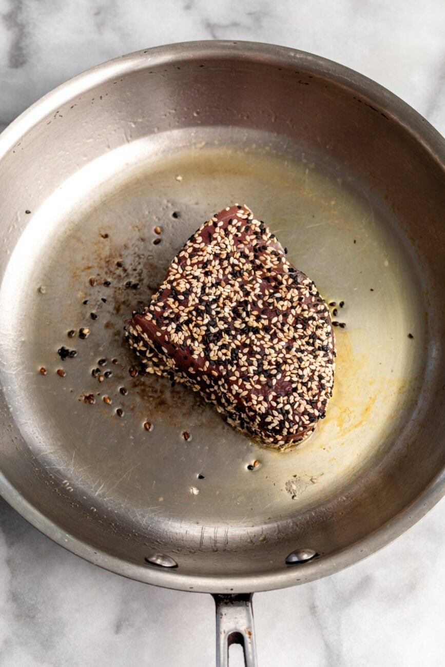 pan-seared ahi tuna.