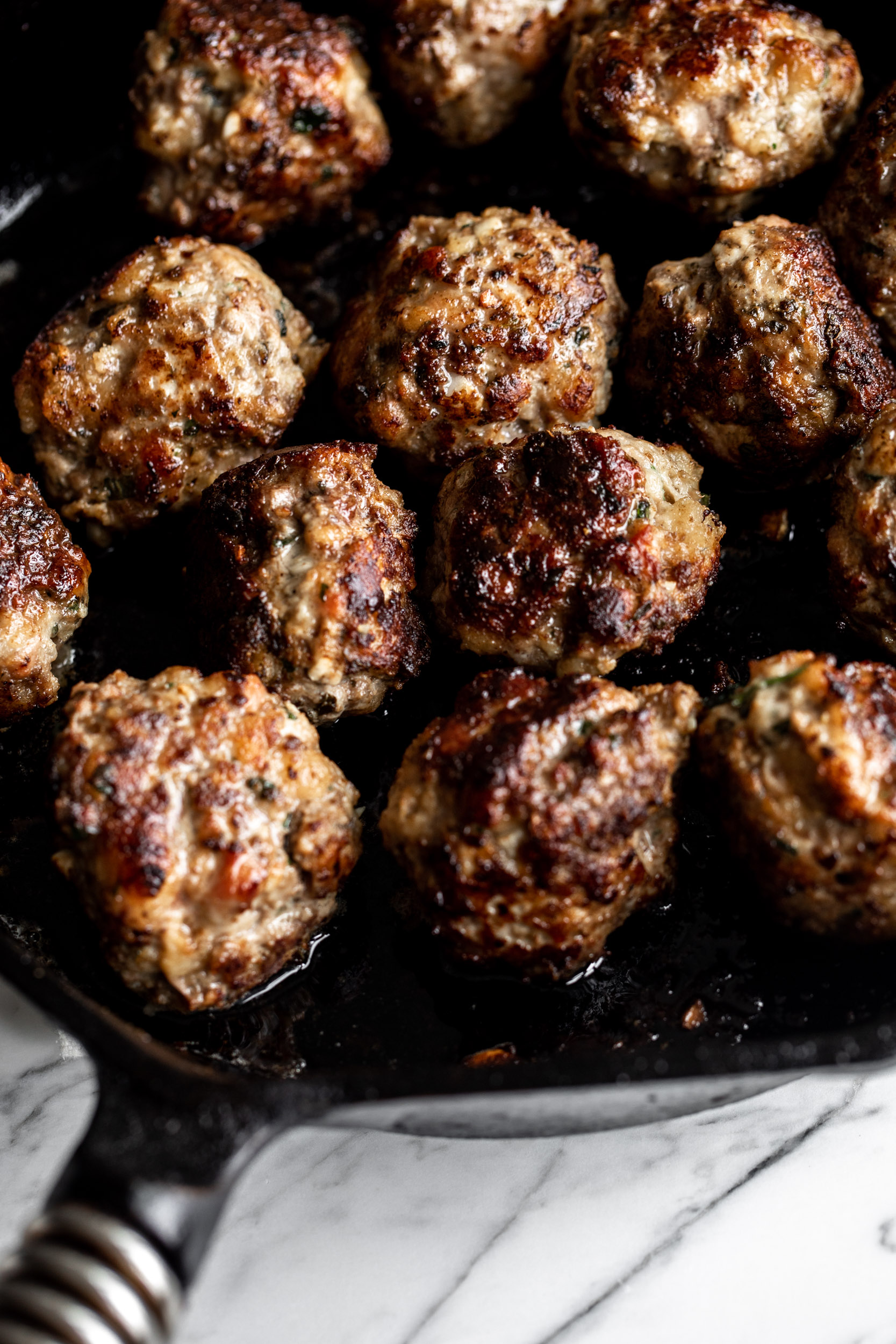 Beef Pork Prosciutto Italian Meatballs Cooking With Cocktail Rings