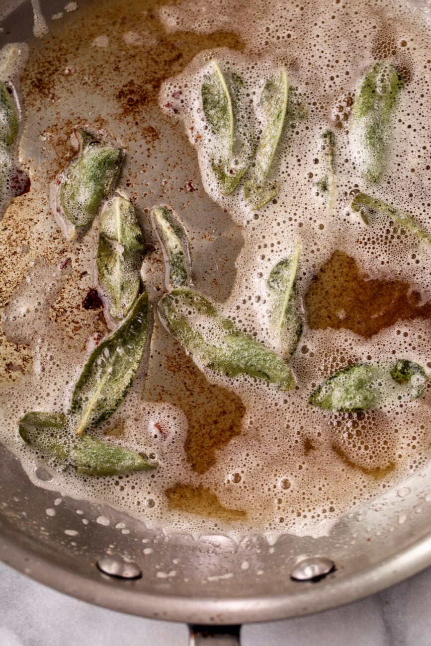 brown butter with crispy sage.