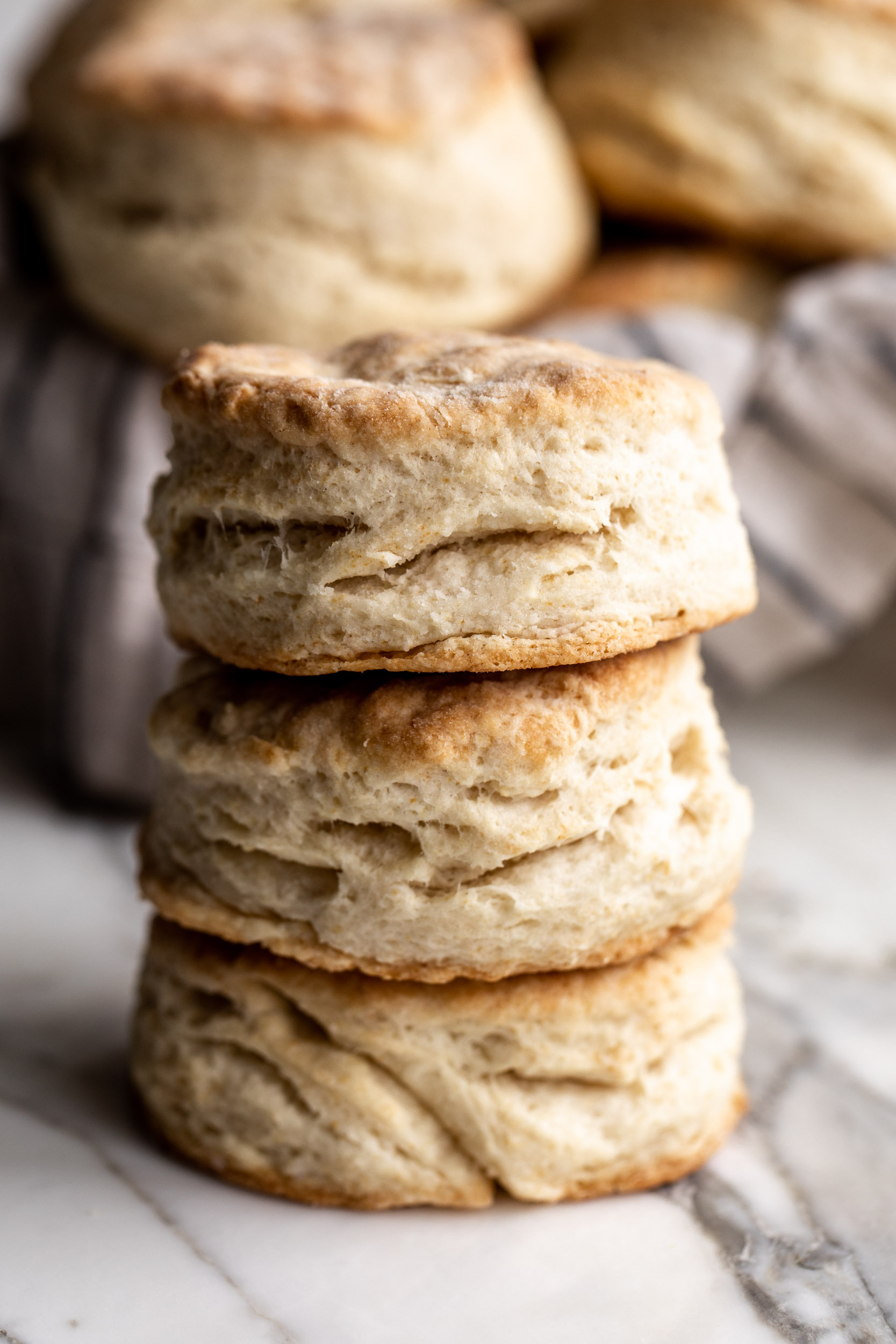 Buttermilk Biscuits stacked
