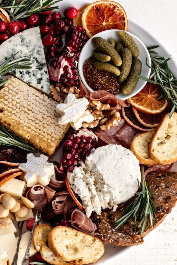 festive holiday cheese cheese and charcuterie