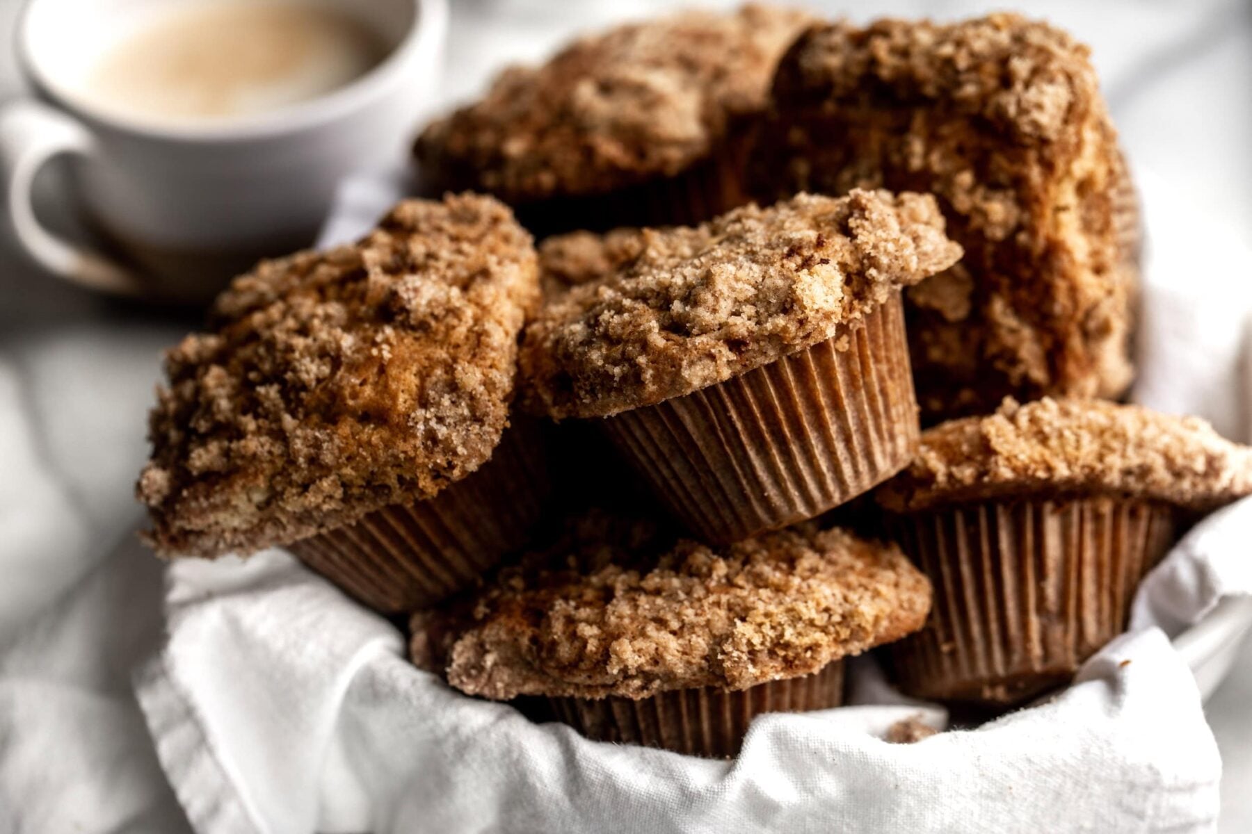 Coffee cake streusel muffins. 
