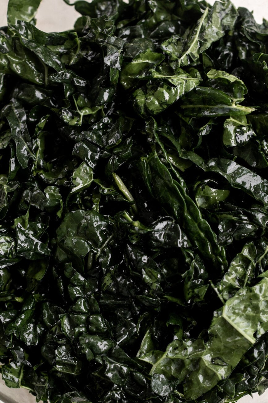 massaged tuscan kale.