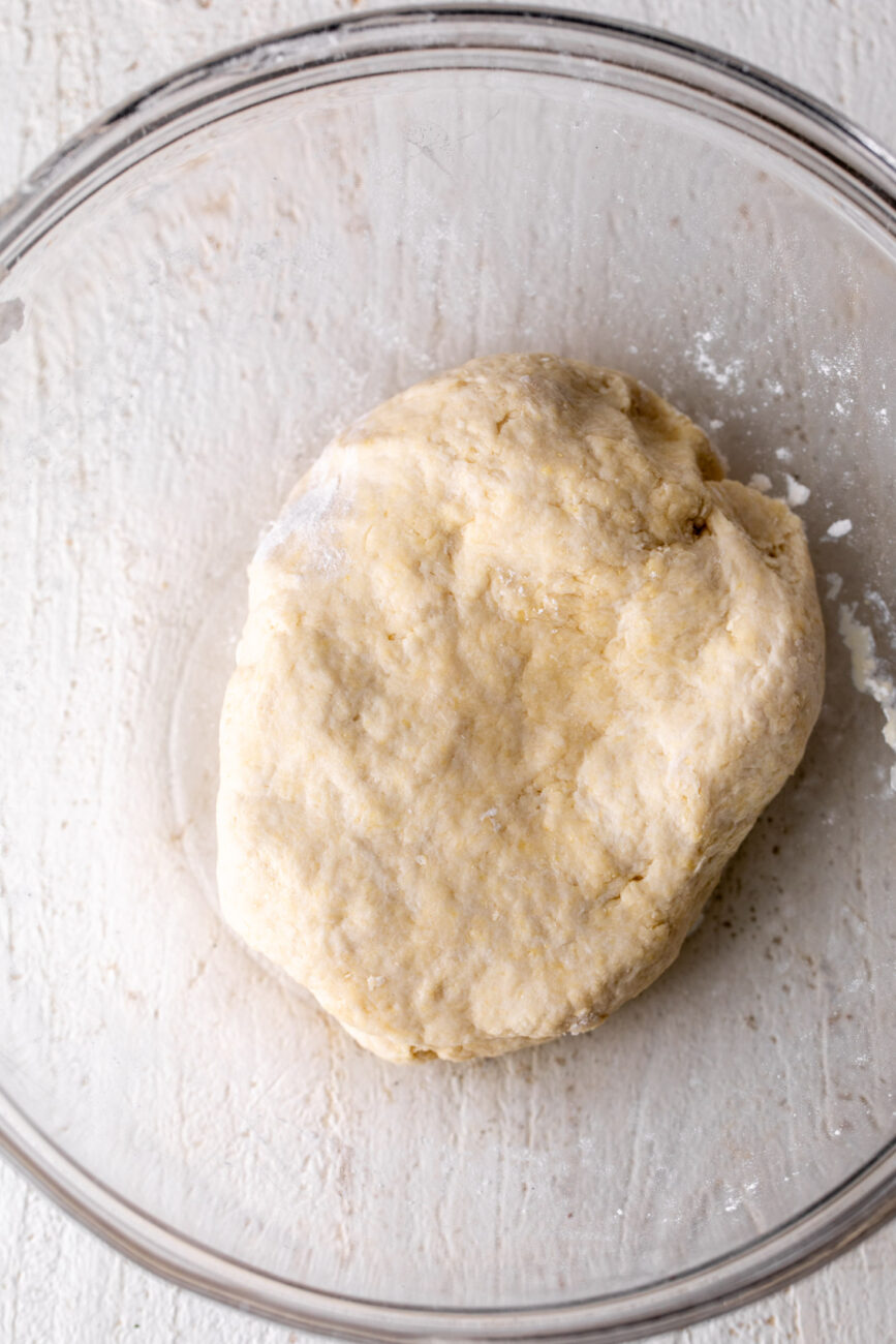combined pierogi dough.