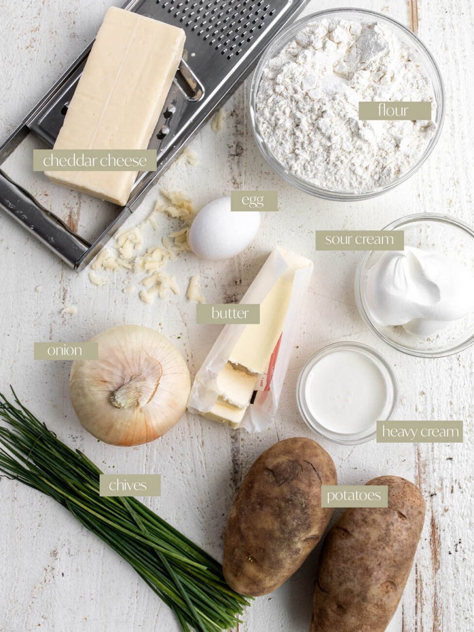 potato and cheese pierogi labeled ingredients.