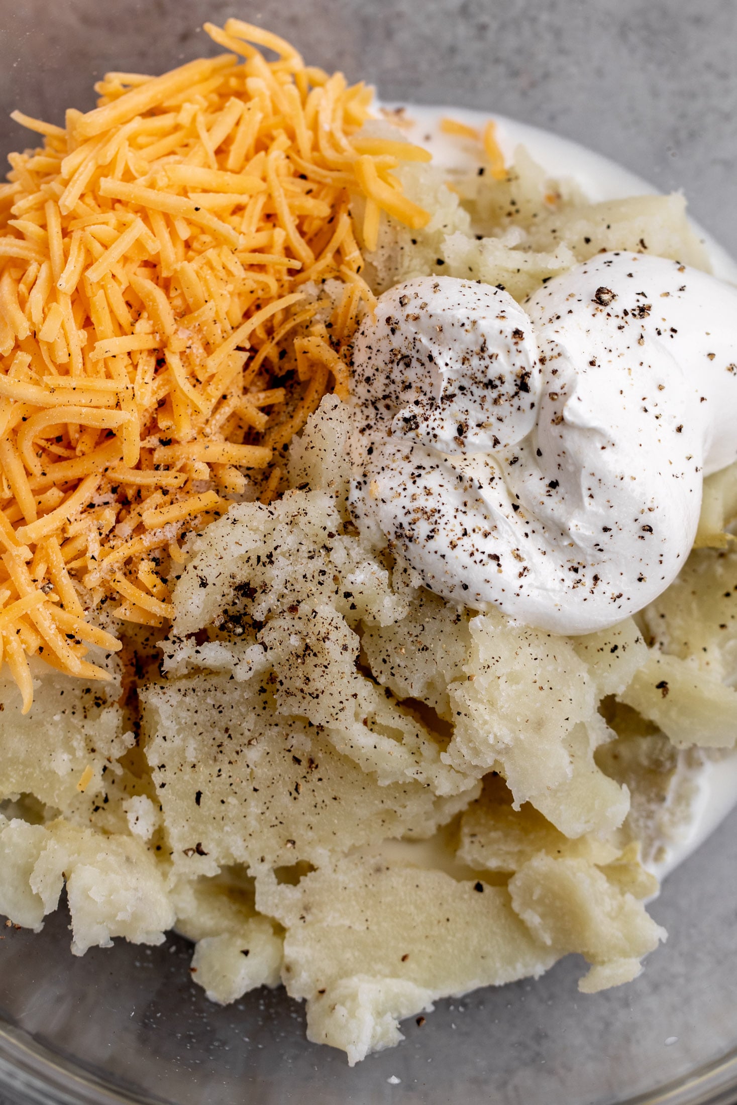 cheesy twice baked potato filling.