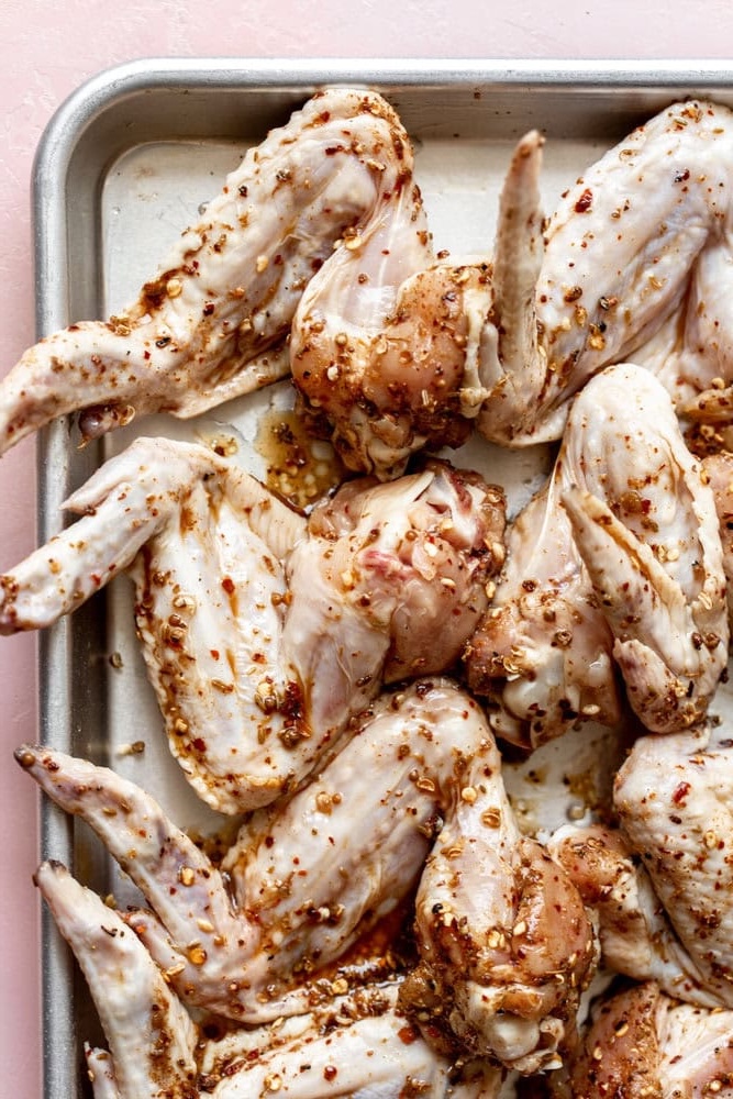 seasoned sichuan peppercorn whole chicken wings.