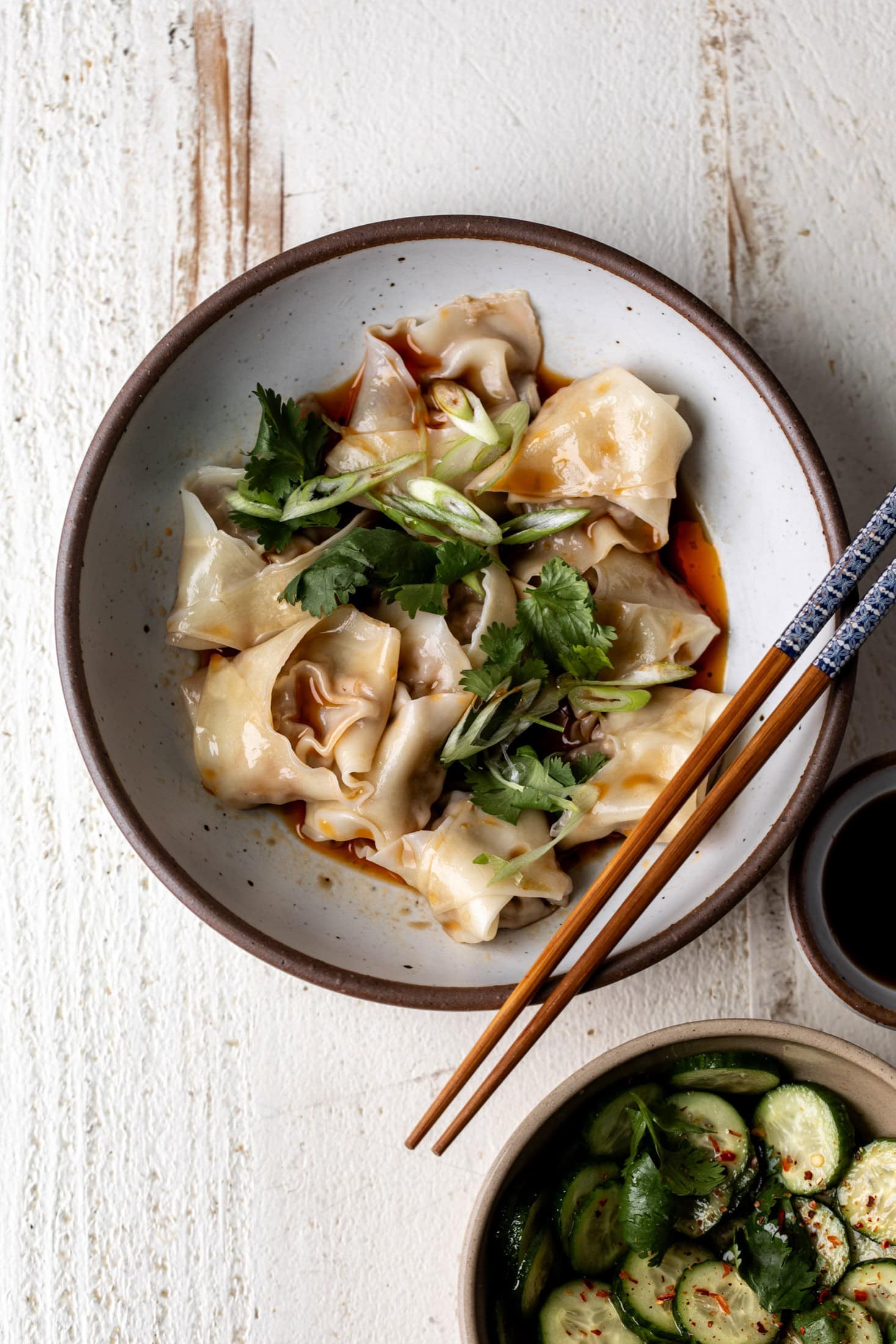 sweet and sour ground lamb dumplings.