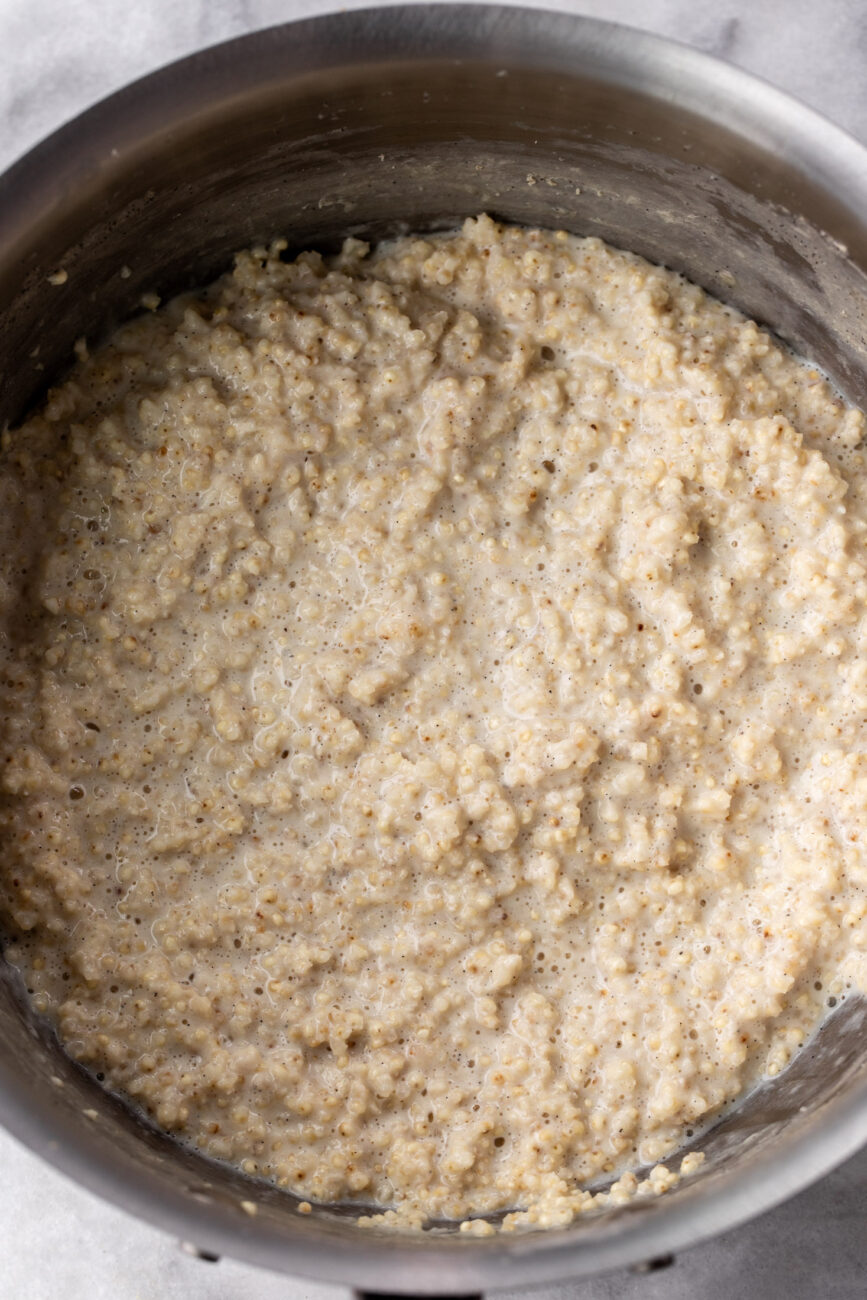 simmered millet pudding.