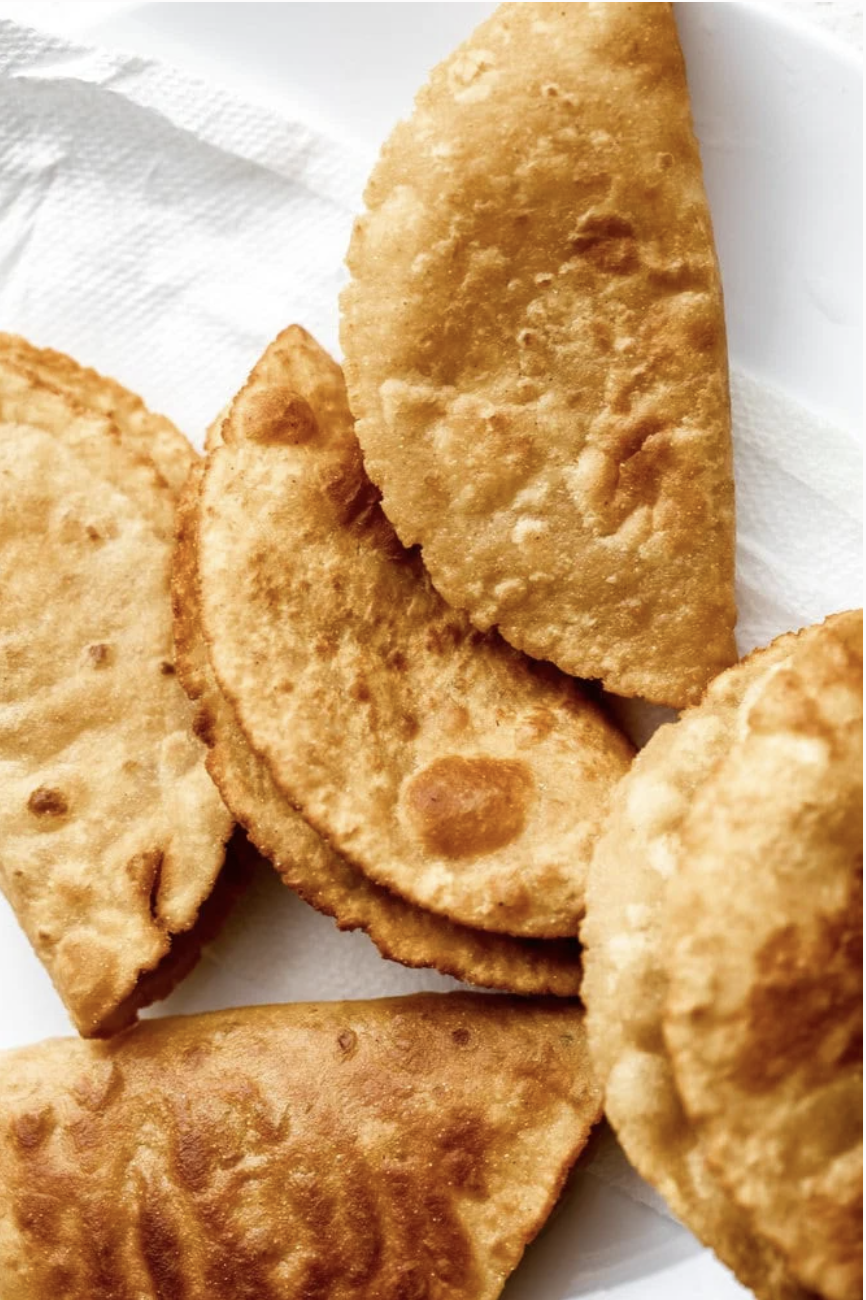 crispy fried corn taco shells.