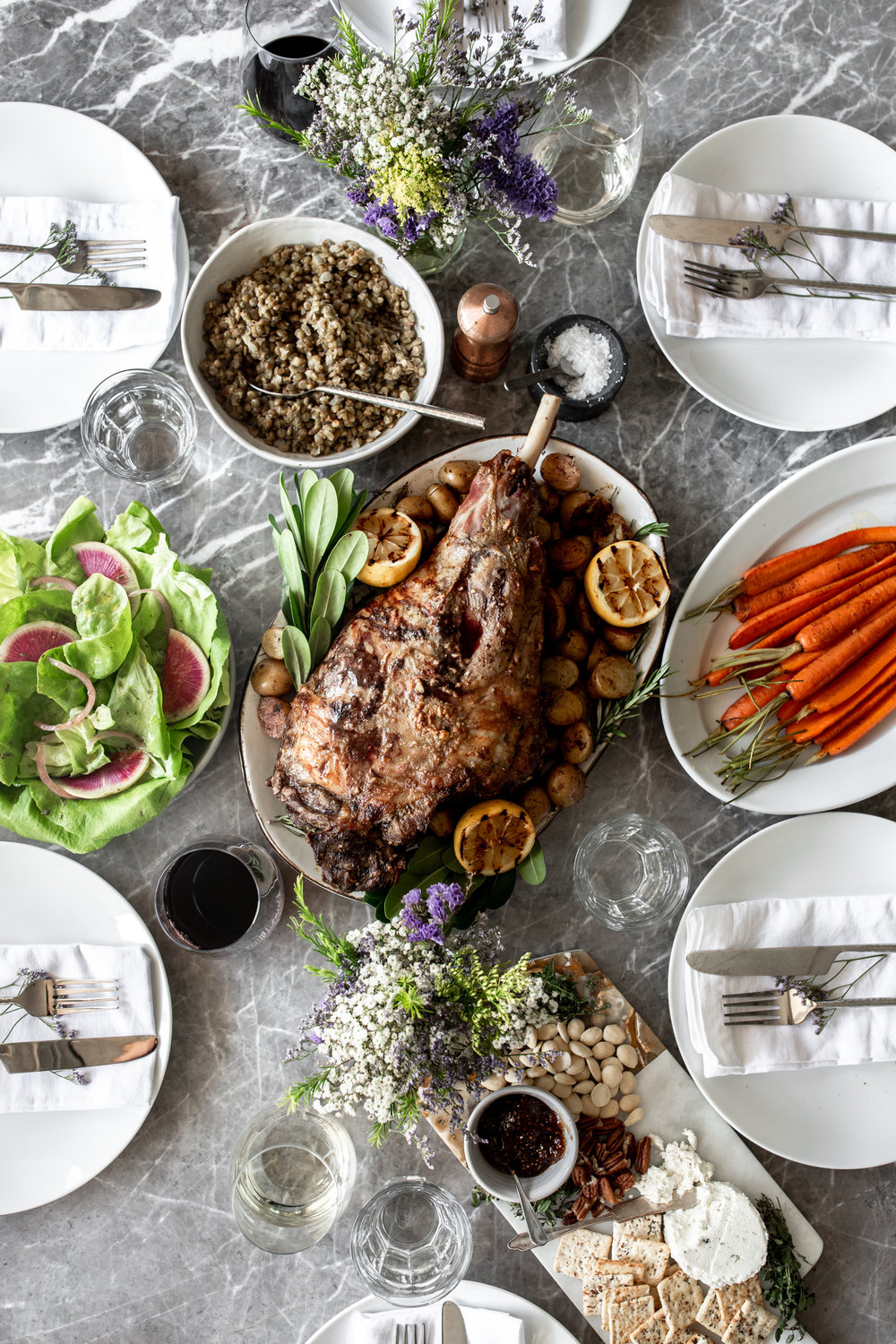 food served on the table