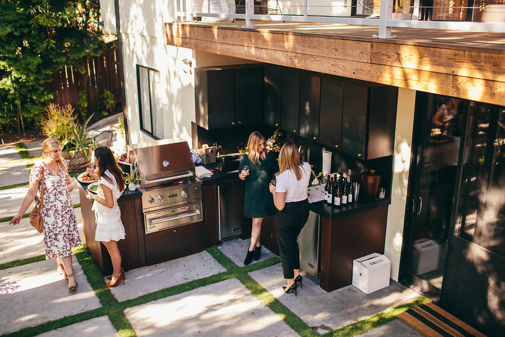 women drinking wine