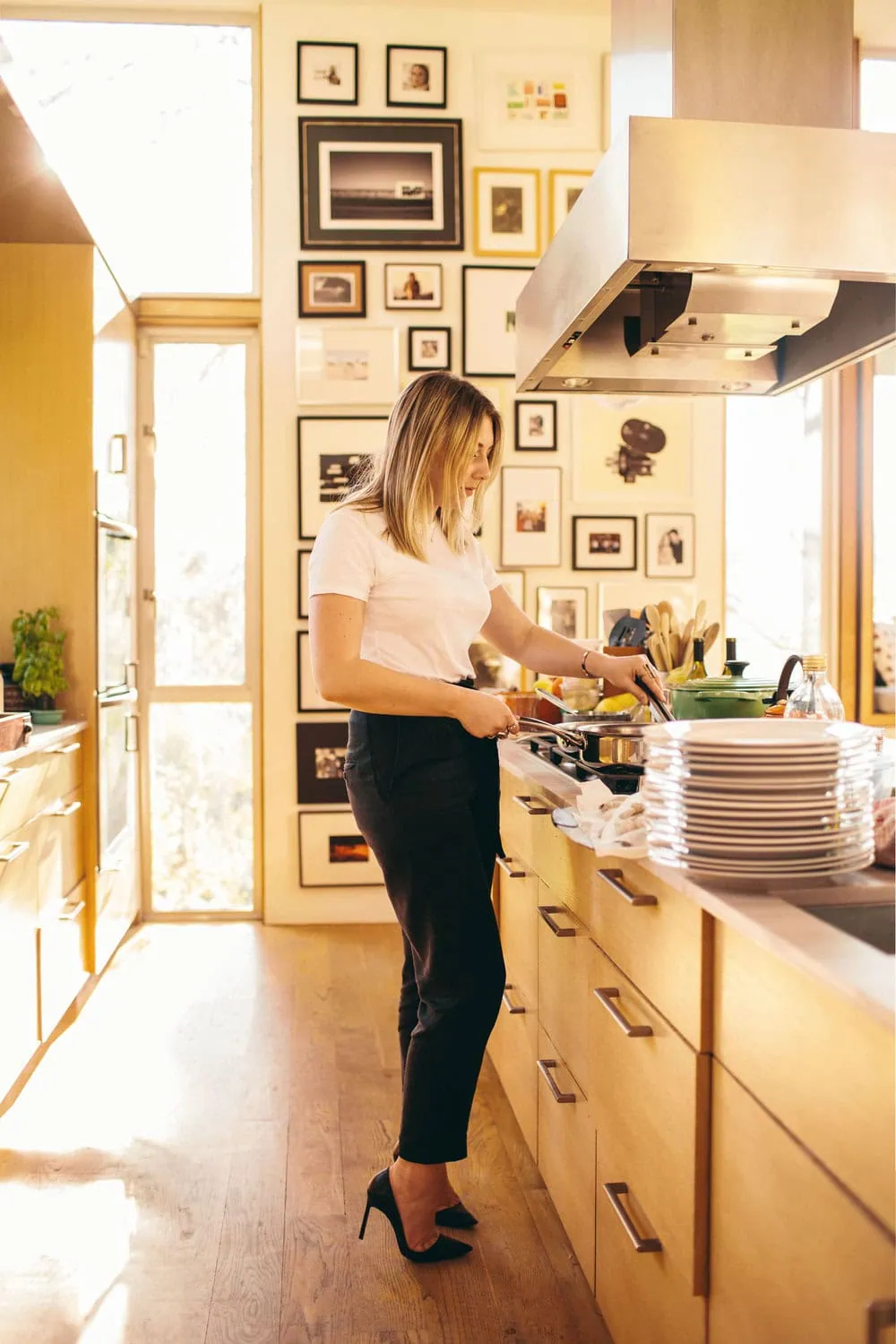 Kylie Mazon-Chambers cooking for The South of Italy