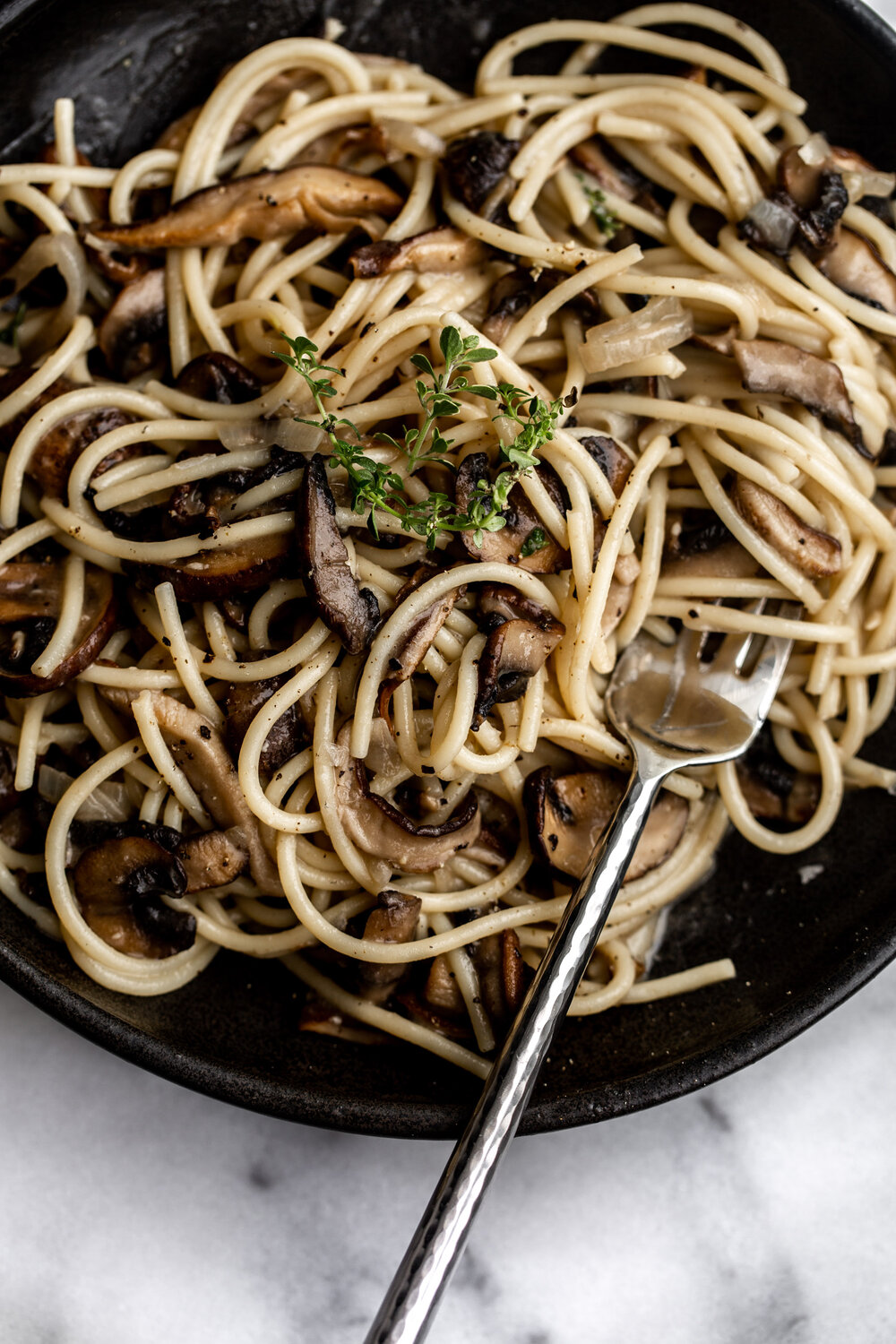 sautéed mushroom pasta