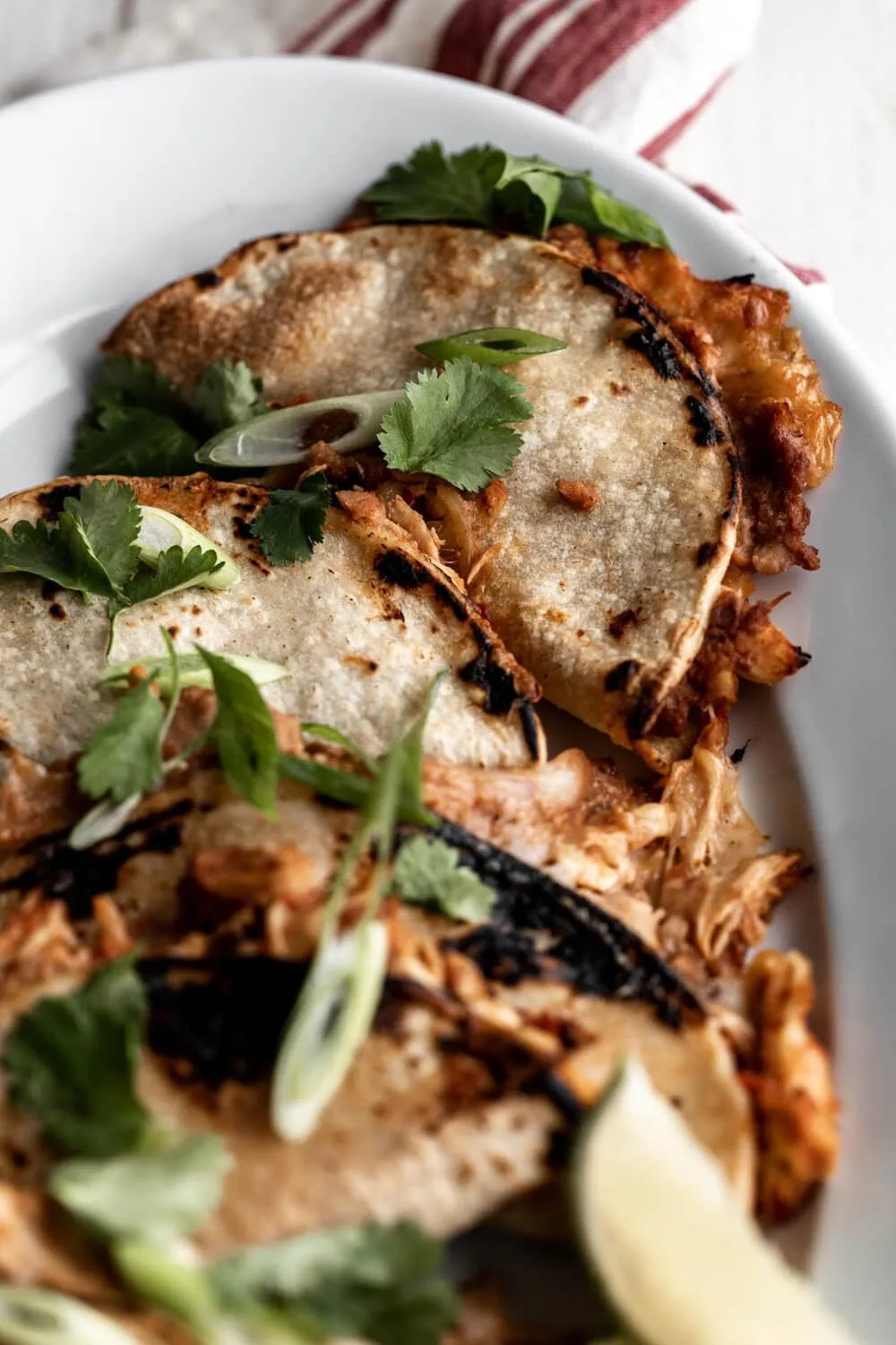 Baked Crispy Chicken Tinga Tacos