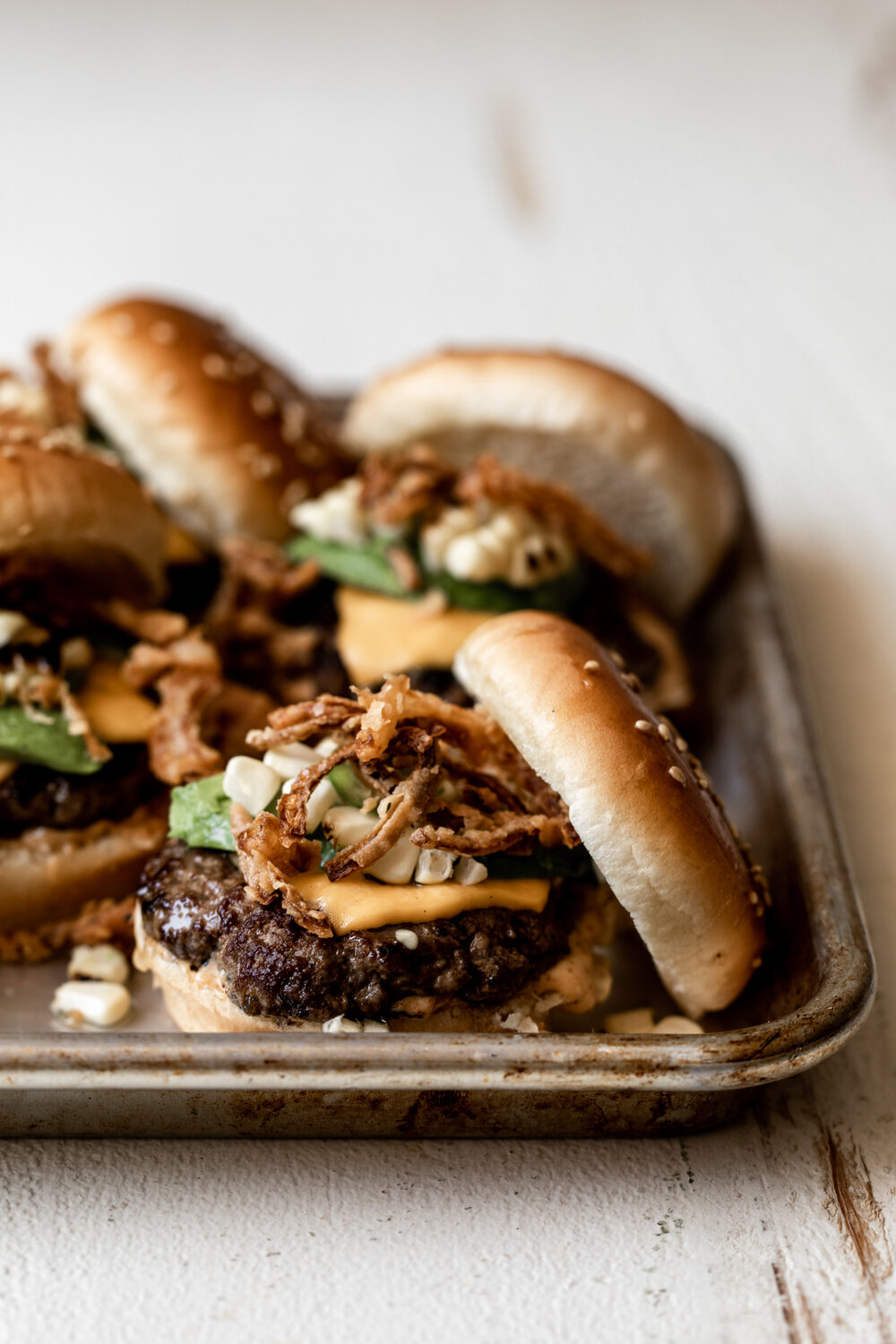 Beef Sliders with Chipotle Mayo and Crispy Onion Strings recipe