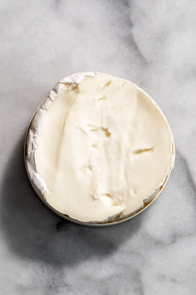 brie round with top sliced off
