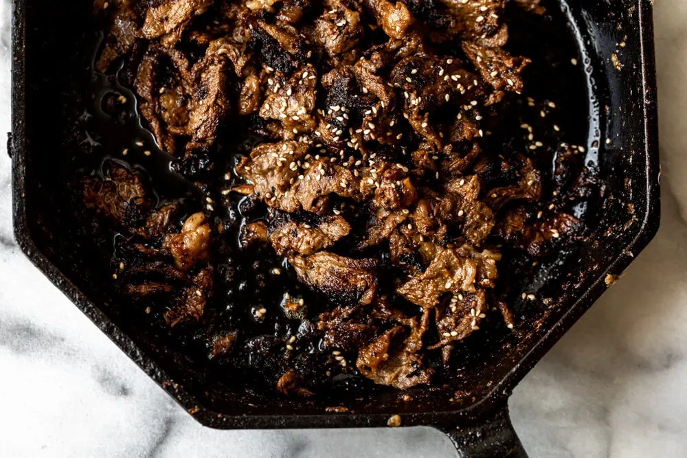 pan seared bulgogi beef