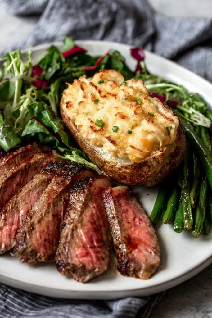 Cheesy Cheddar Twice Baked Potatoes 
