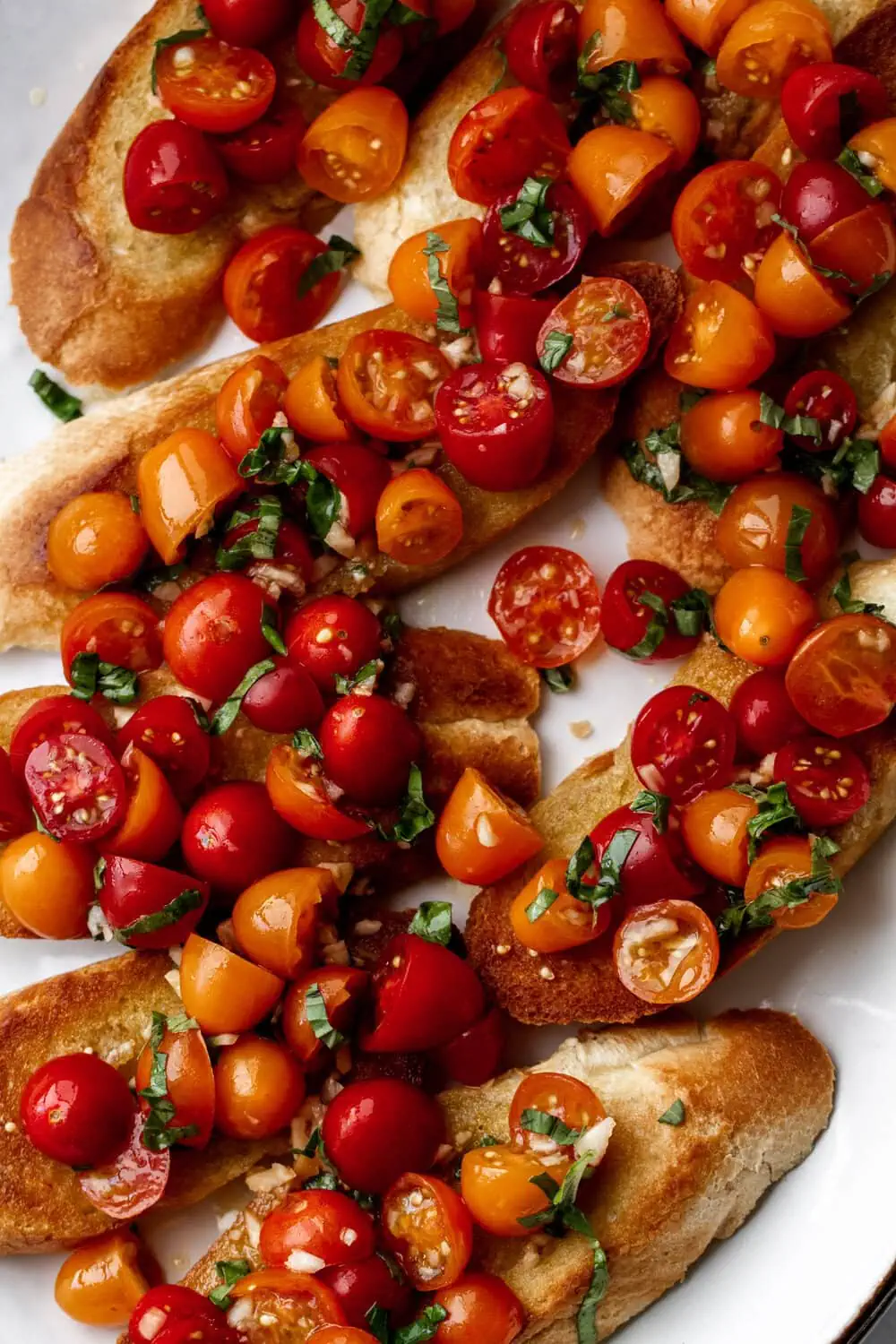 Cherry Tomato “Naked Bruschetta” Crostini