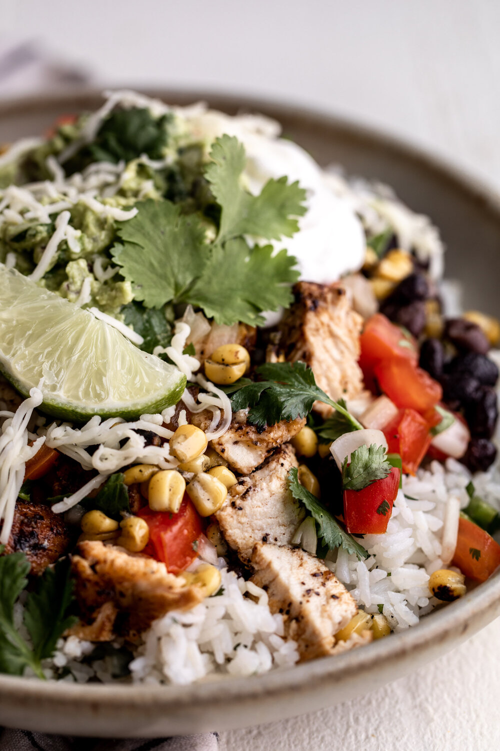 Chicken Burrito Bowl - Cooking with Cocktail Rings