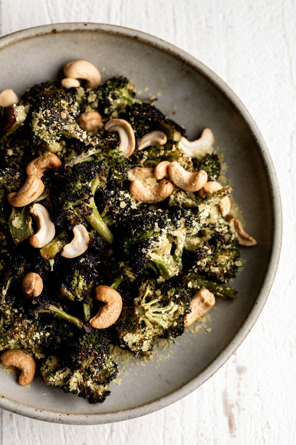 Chili Oil Roasted Broccoli with Cashews vegetable recipe