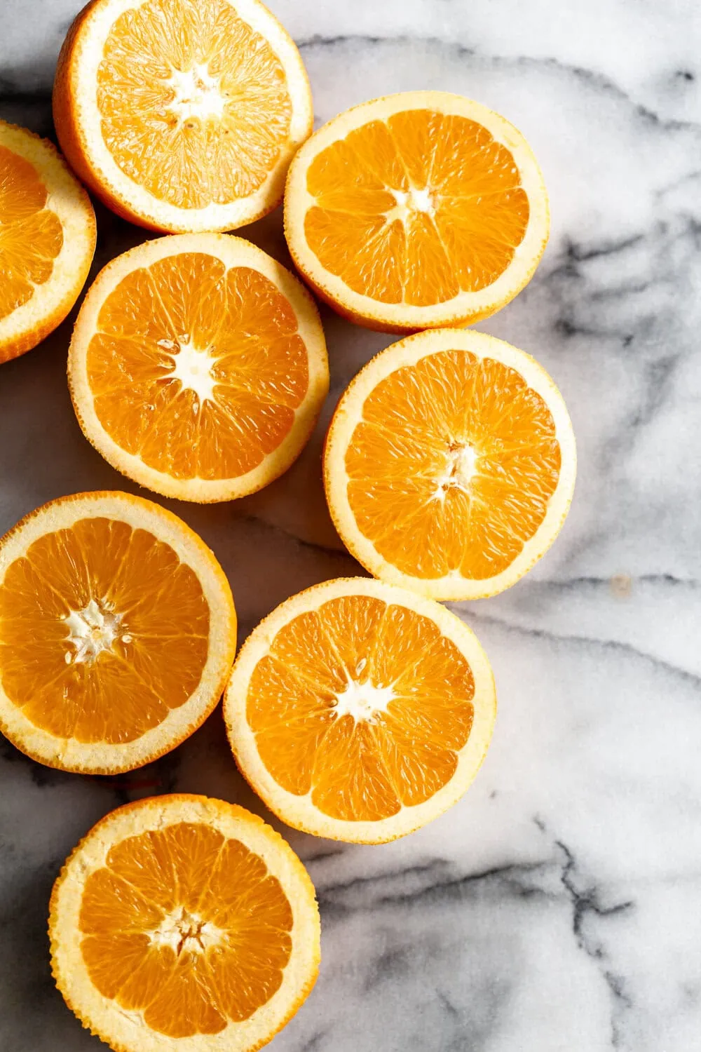 halved oranges