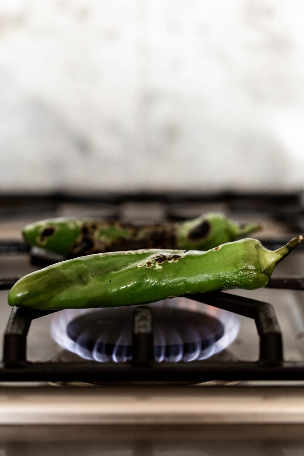 charred anaheim peppers