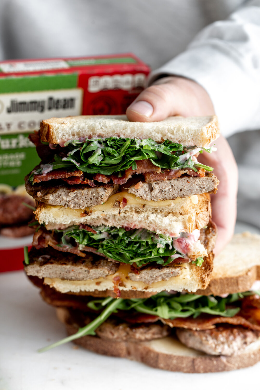 Kroger jimmy dean turkey sausage breakfast sandwich with cranberry mayo-12.jpg