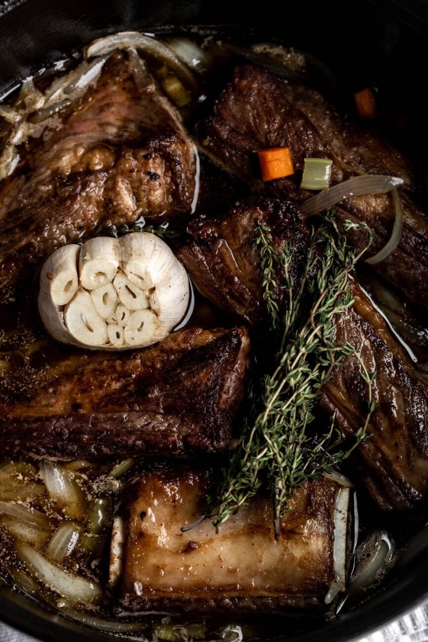 maple bourbon braised short ribs.