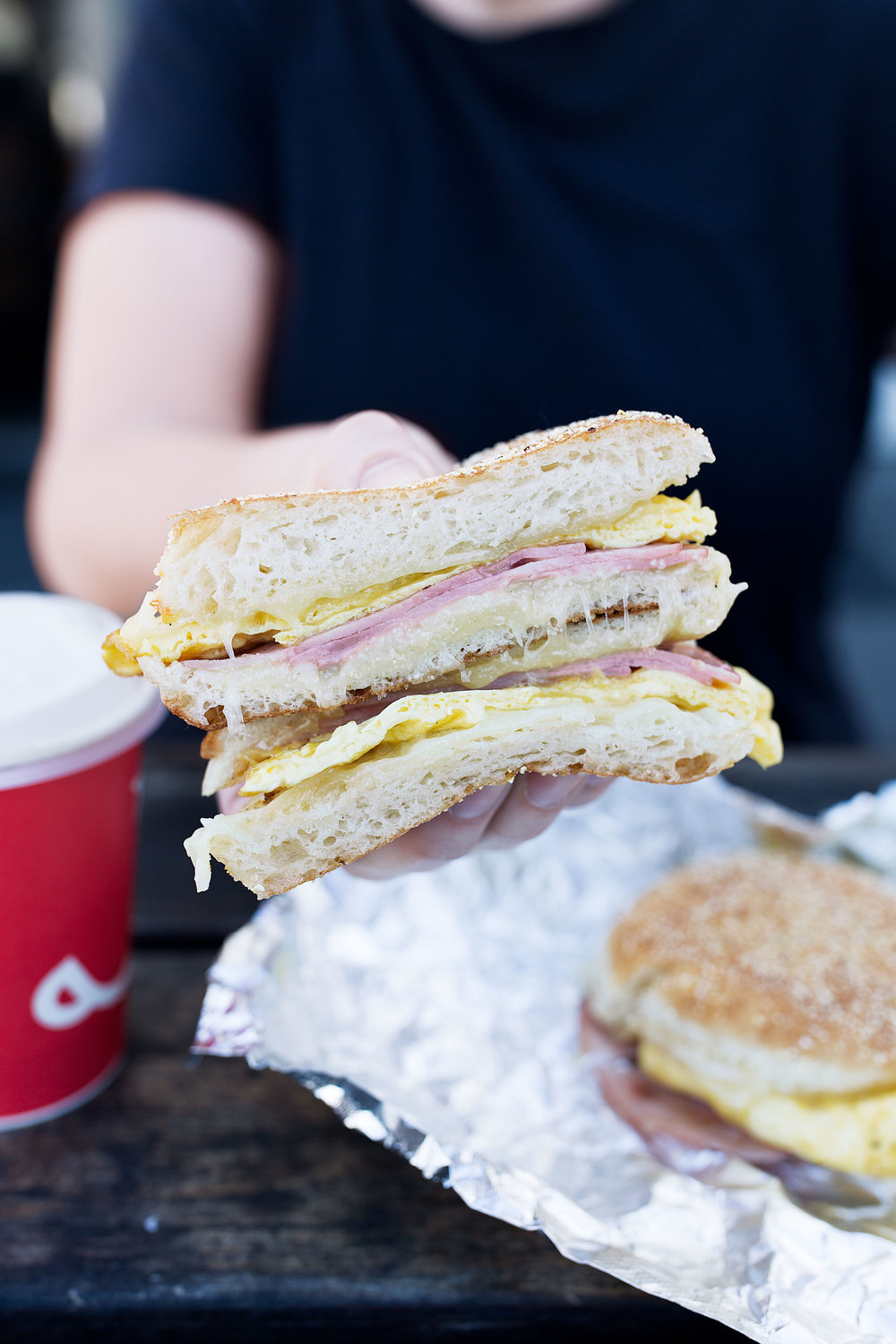 model bakery breakfast sandwich