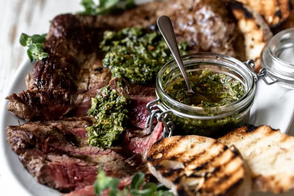 sliced Pan-Seared Flank Steak 