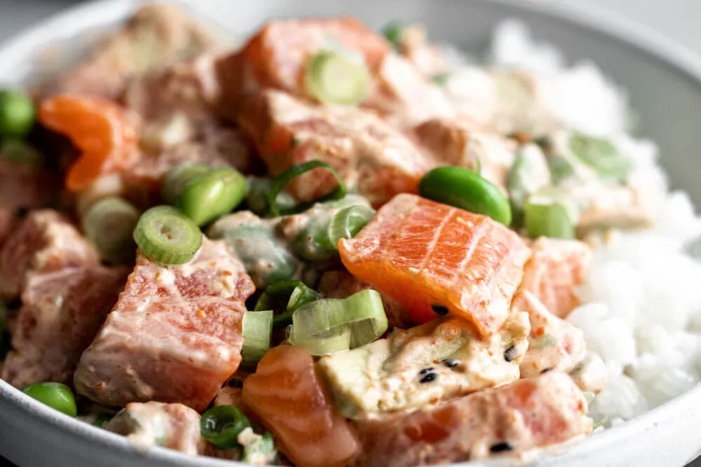 Salmon and Ahi Poke