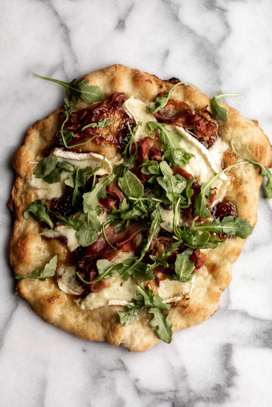 Speck and Brie Pizza recipe.