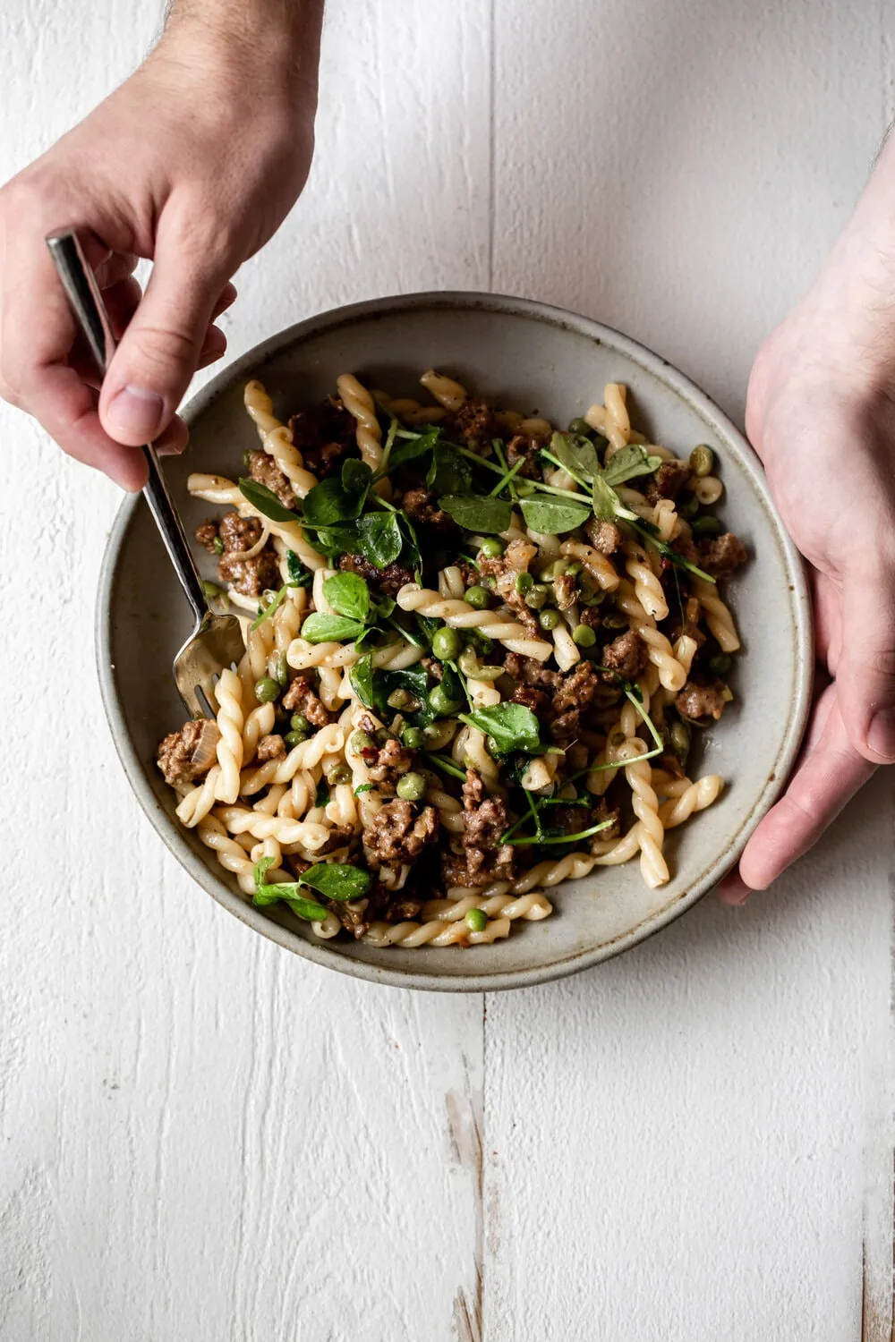 Spring Lamb Pasta with Peas and Greens American Lamb recipe