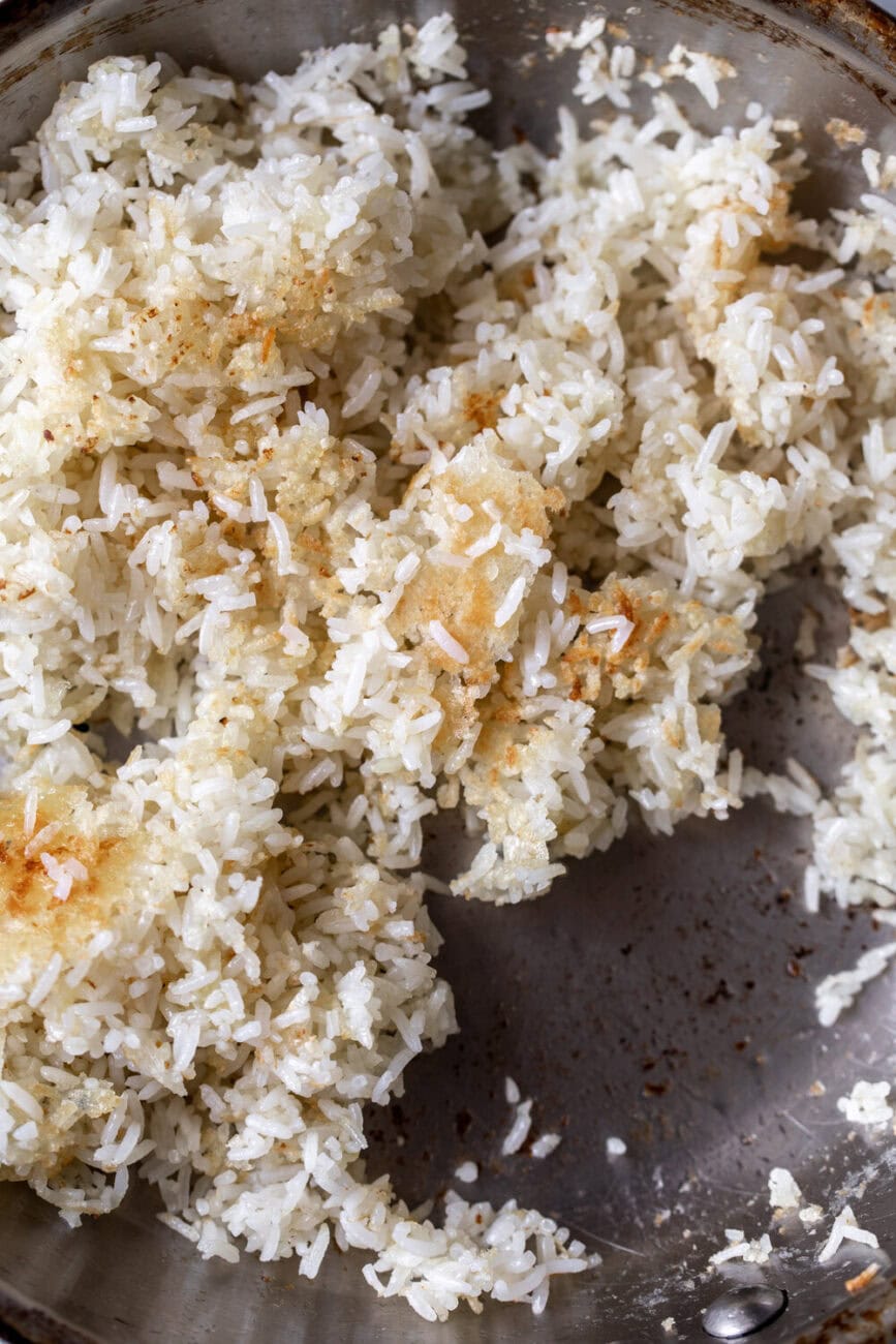 fried crispy rice.