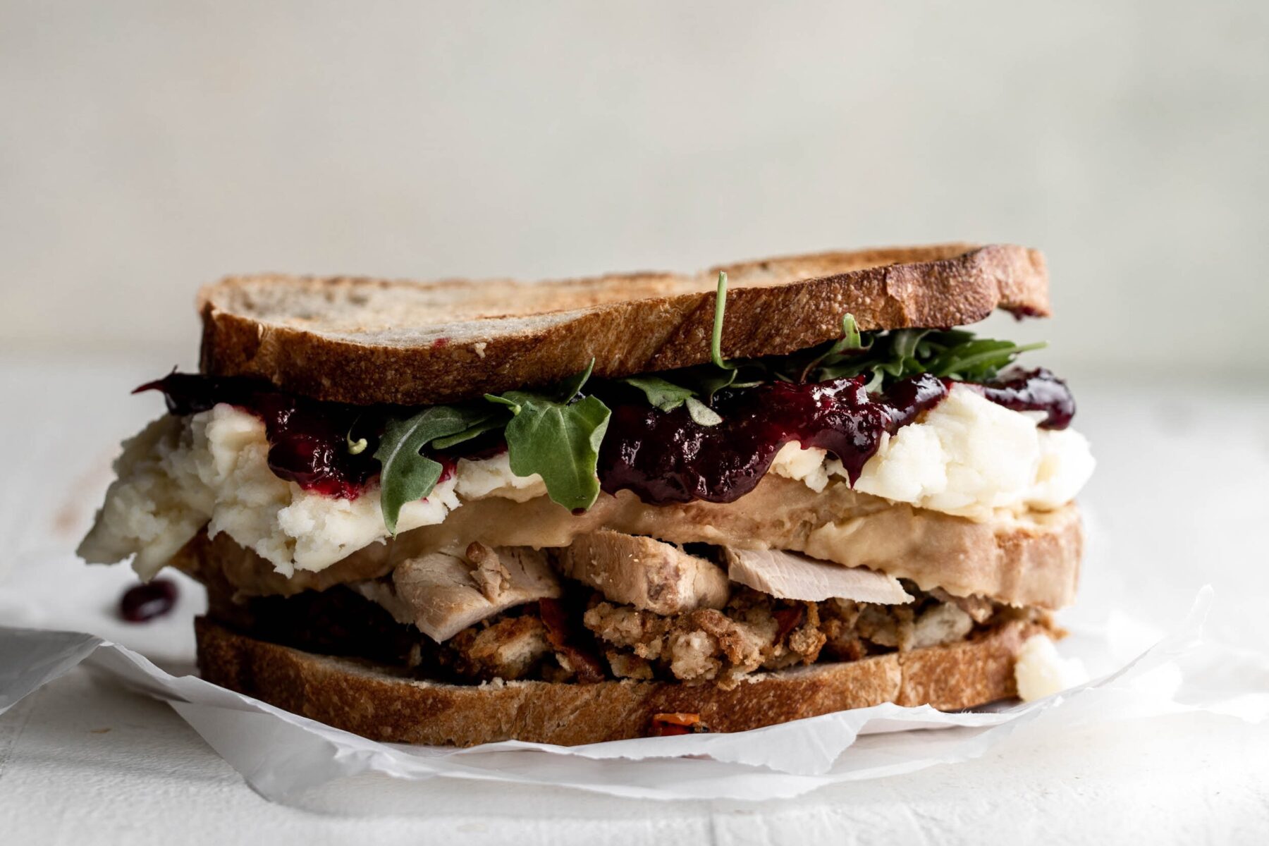 thanksgiving leftover moistmaker sandwich.