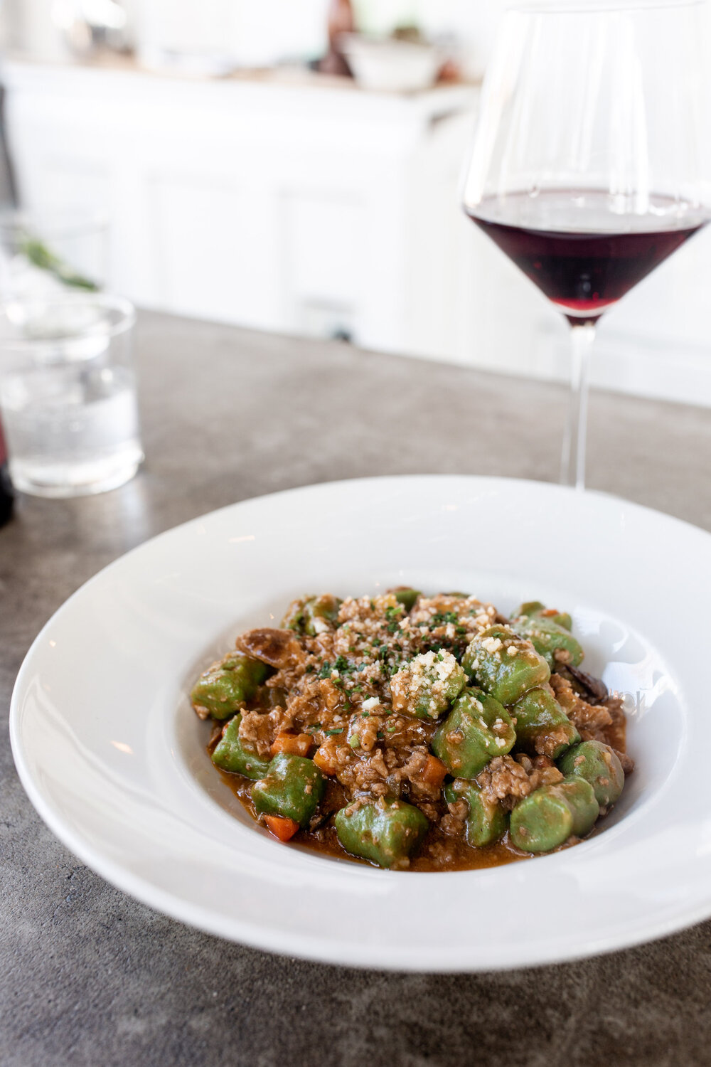 gnocchi with meat sauce