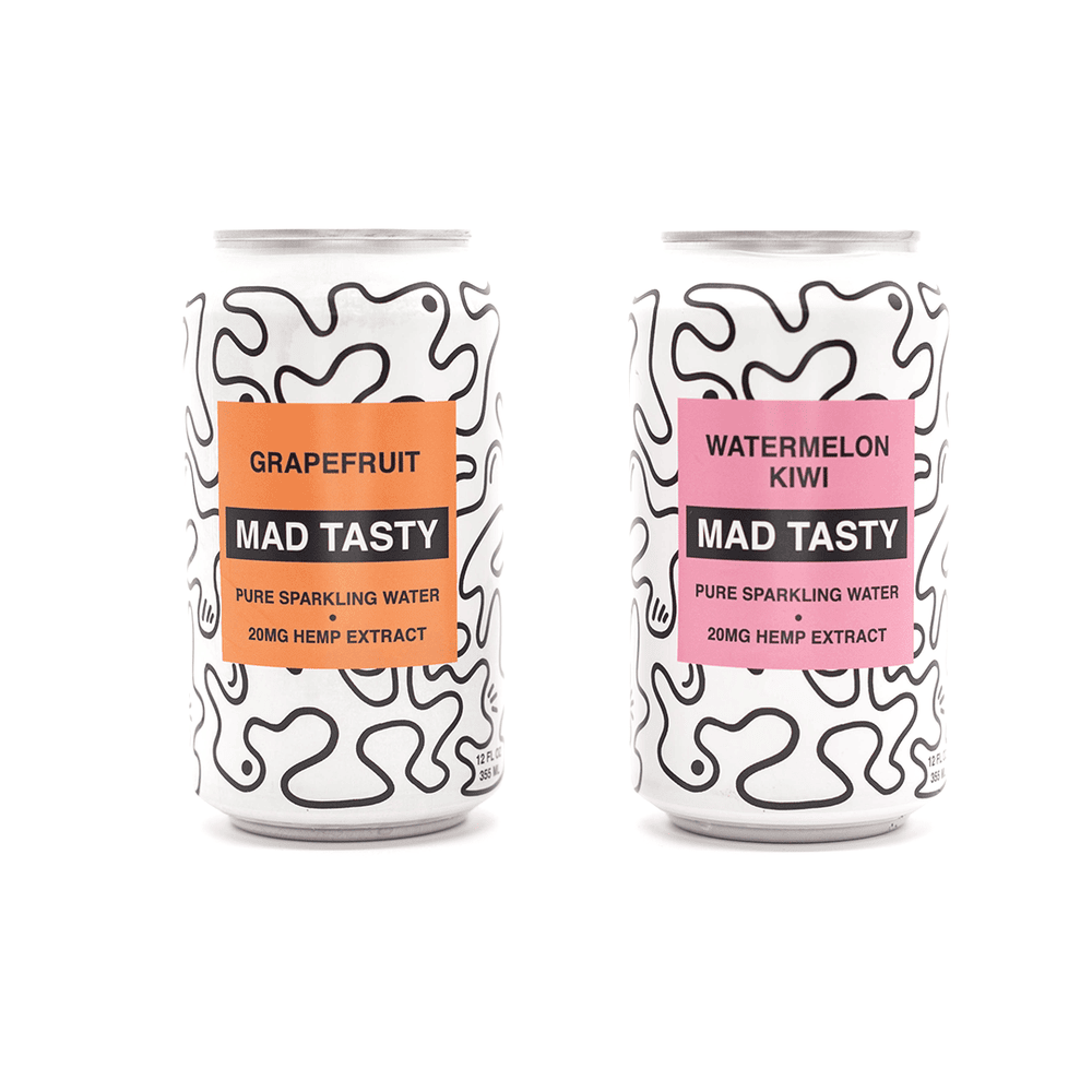 Mad Tasty CBD Sparkling Water for Holiday Gift Guide 2019