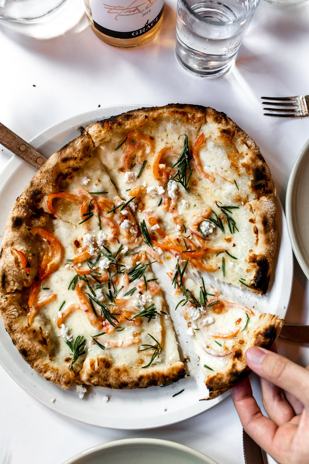 pizza from cafe chez panisse Berkeley, California 