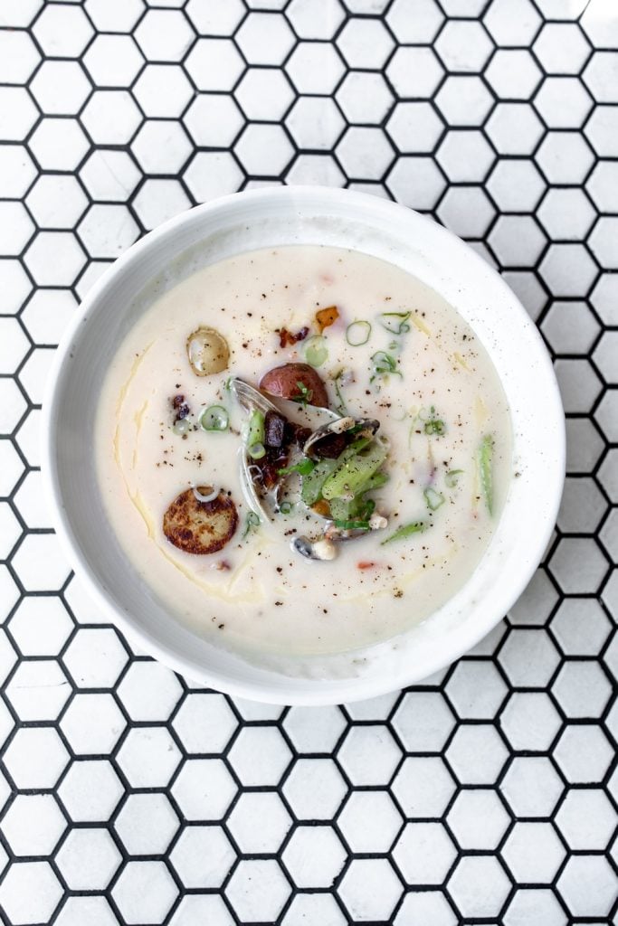 new england clam chowder saltie girl.