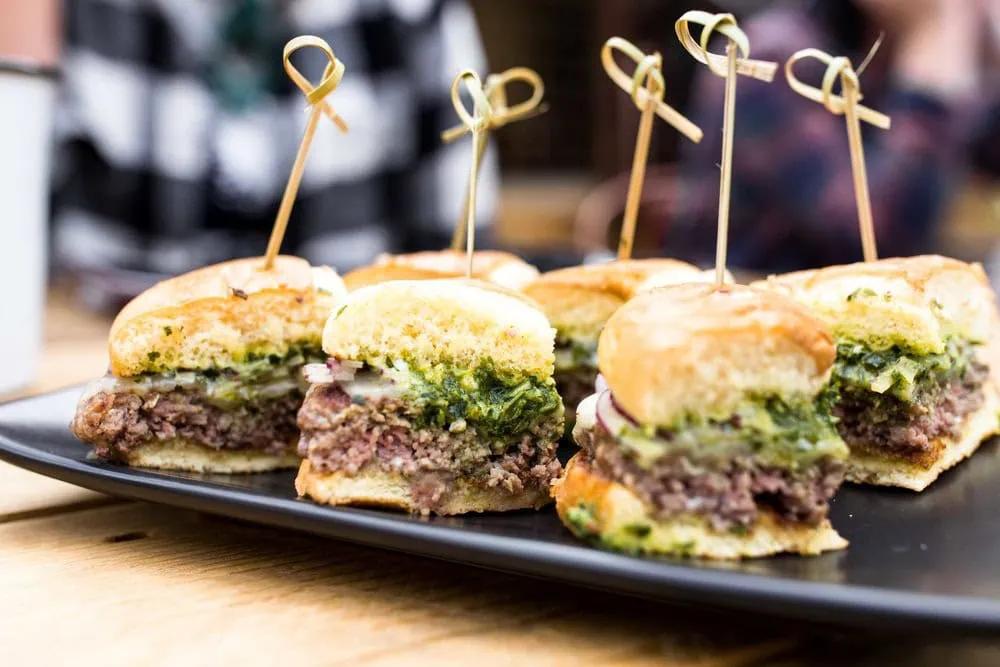 american lamb burgers five marys burgerhouse cooking with cocktail rings