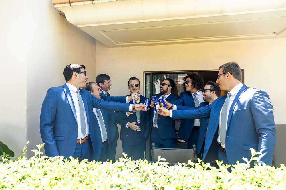 groomsmen getting ready santa barbara Sb