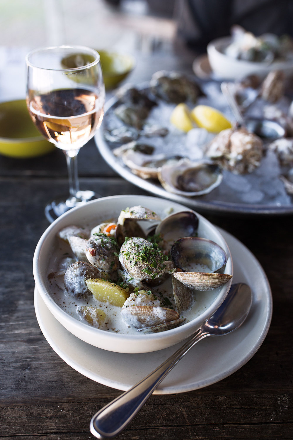 hog island oyster co clam chowder napa valley cooking with cocktail rings