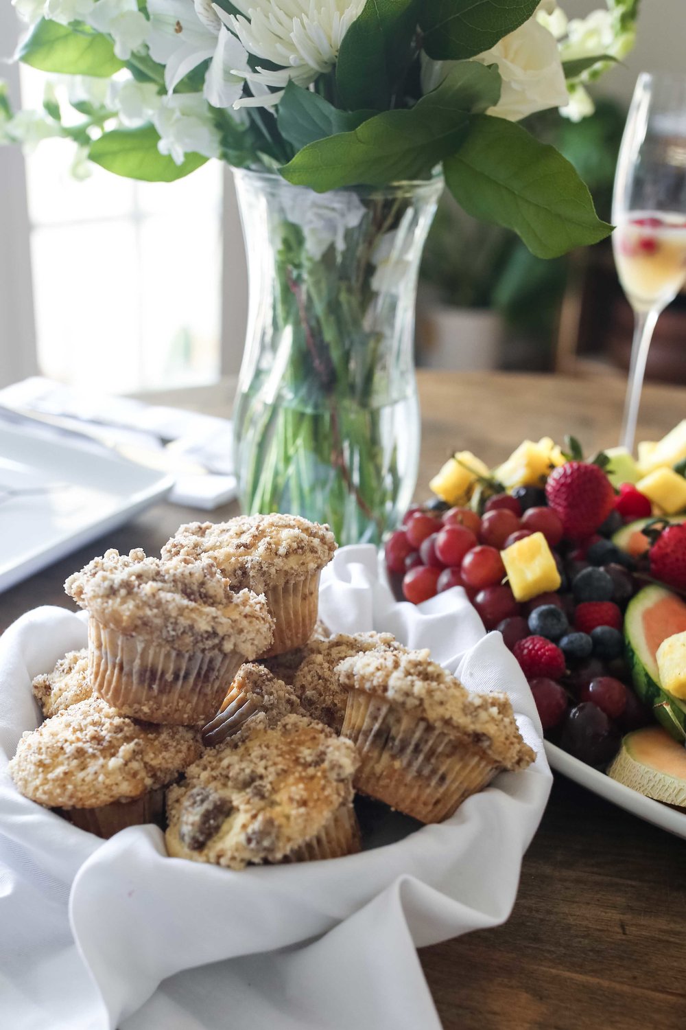 muffins and fruit california brunch american lamb