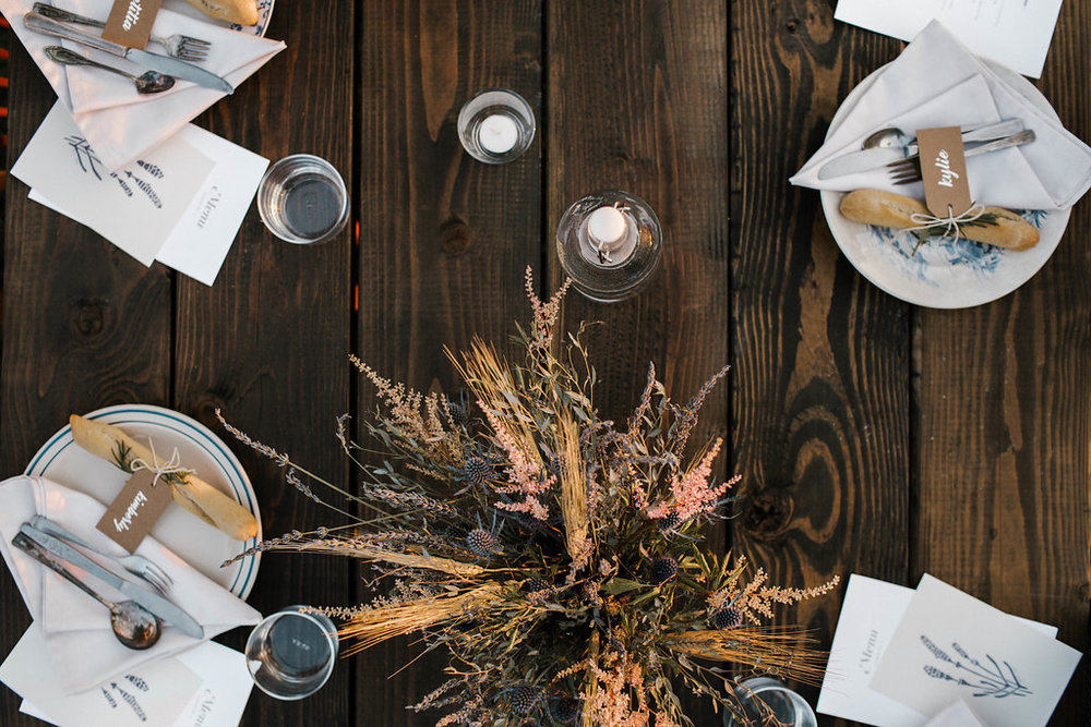 table spread create dinner no. 6 french harvest